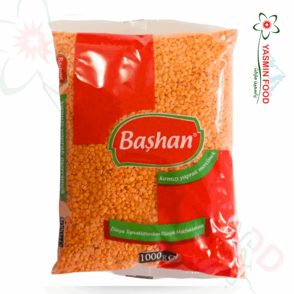 عدس أحمر مجروش باشان -1كغ